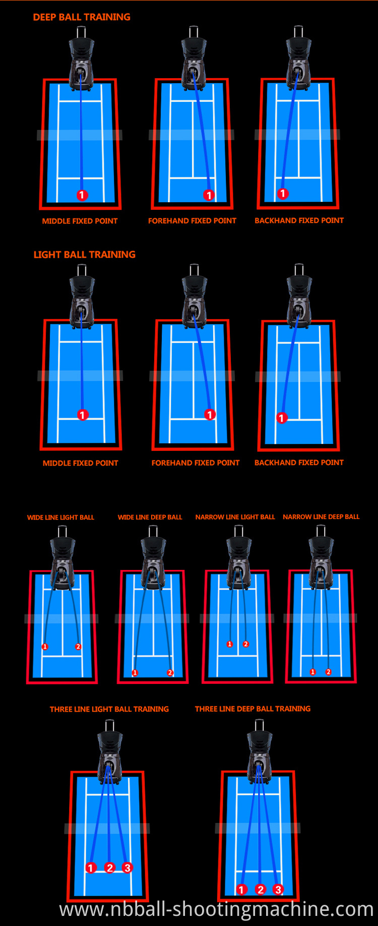 Universal siboasi high level S4015 tennis ball machine tennis machines professional coaches player club use